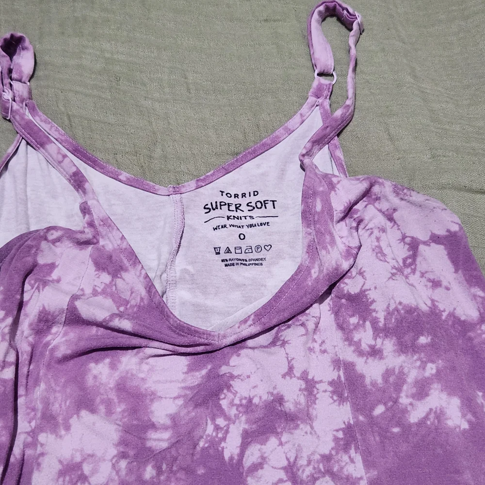 Torrid Purple Tie-Dye Tank Top - Picture 3 of 4